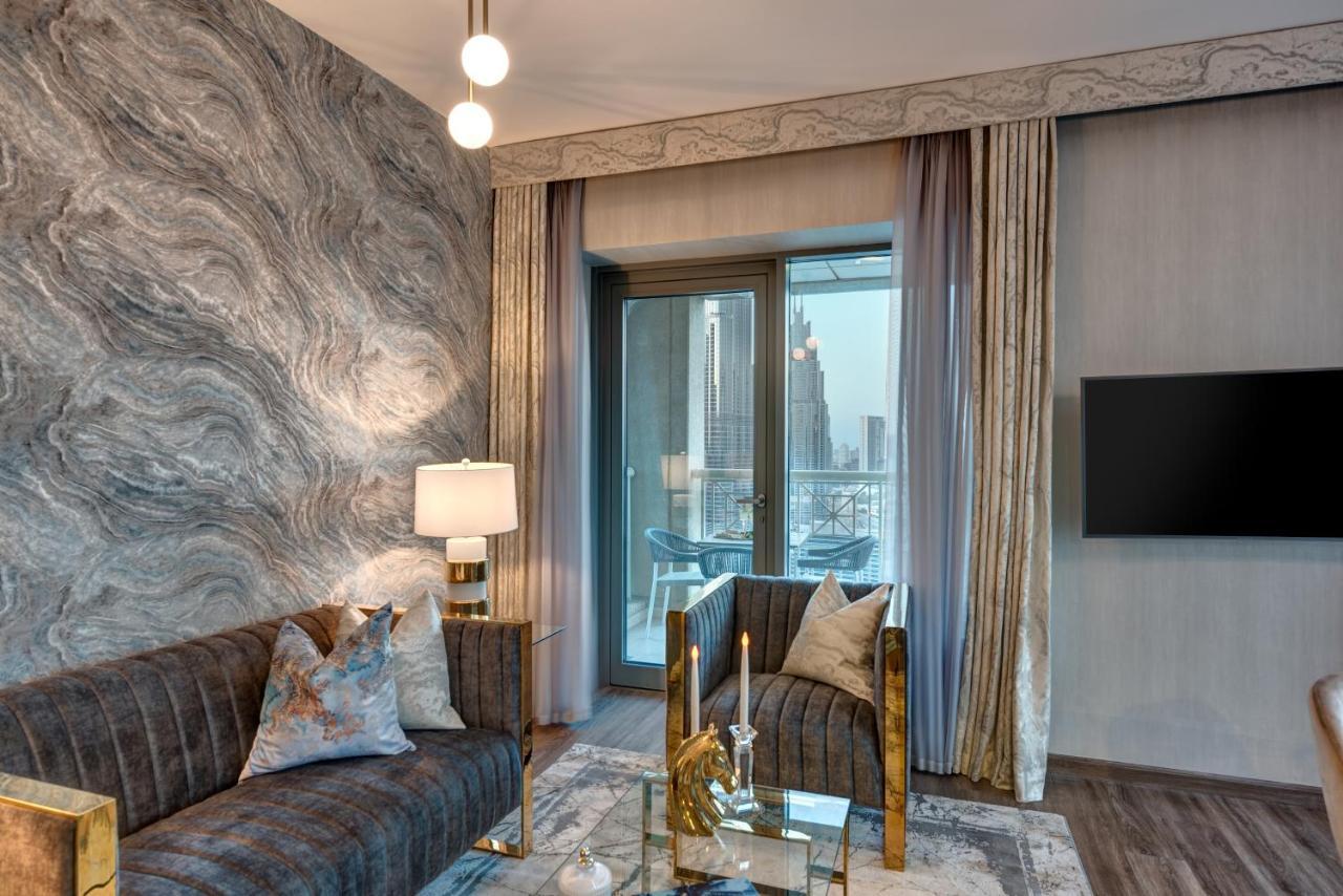 Durrani Homes - Designer 2Br Apt With Stunning Burj Khalifa And Fountain View Дубай Екстер'єр фото