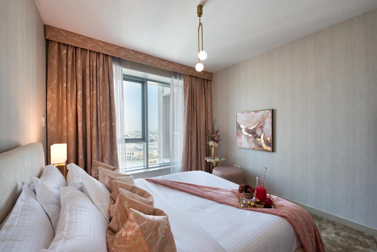 Durrani Homes - Designer 2Br Apt With Stunning Burj Khalifa And Fountain View Дубай Екстер'єр фото
