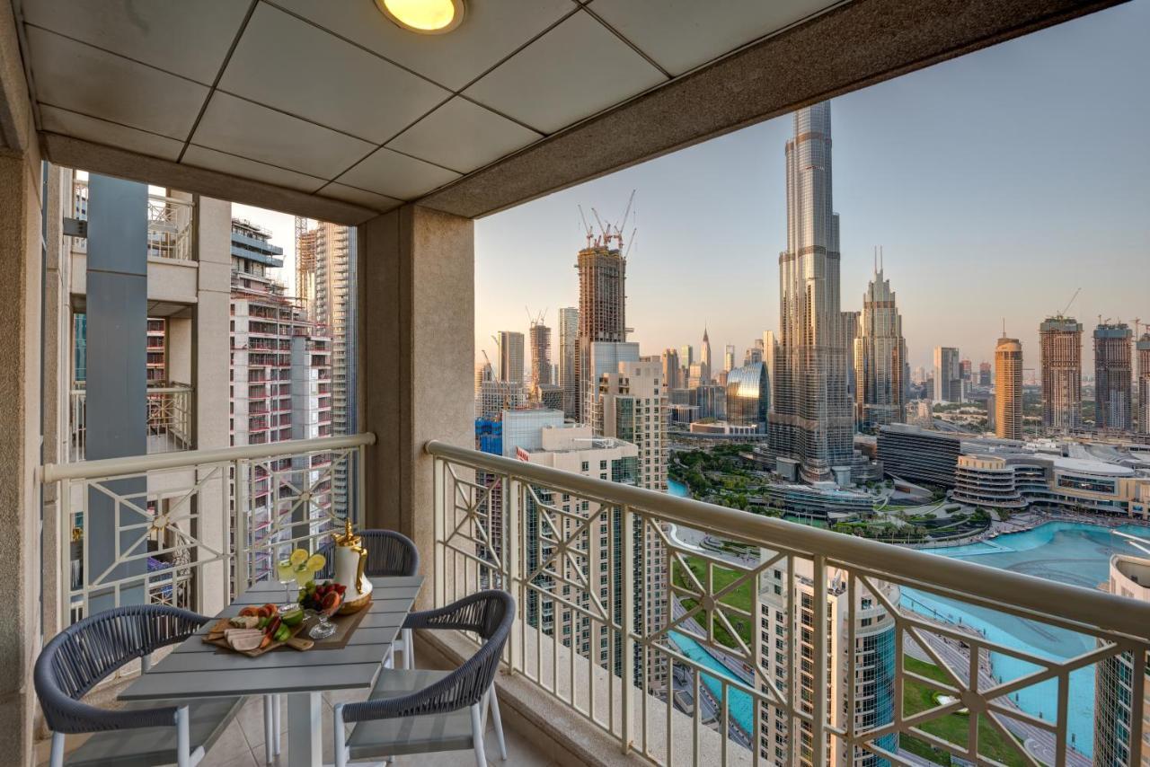 Durrani Homes - Designer 2Br Apt With Stunning Burj Khalifa And Fountain View Дубай Екстер'єр фото